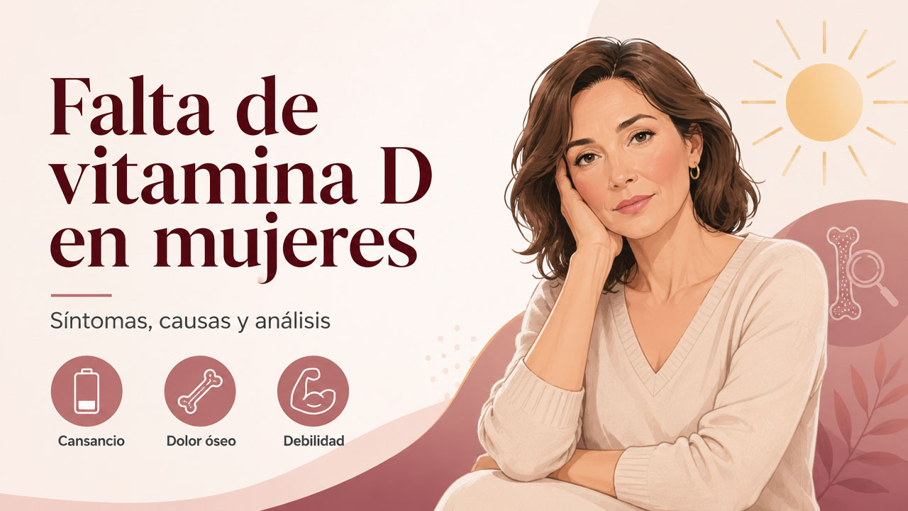 Mujer de unos 40 años con aspecto cansado asociado a la falta de vitamina D